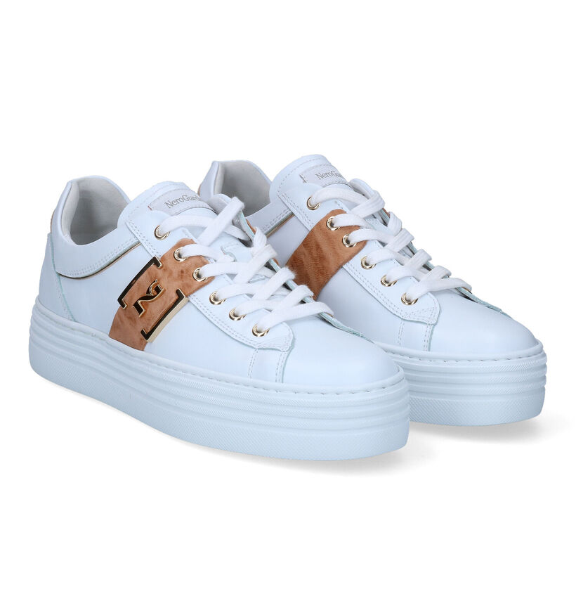 NeroGiardini Witte Sneakers in leer (307955)