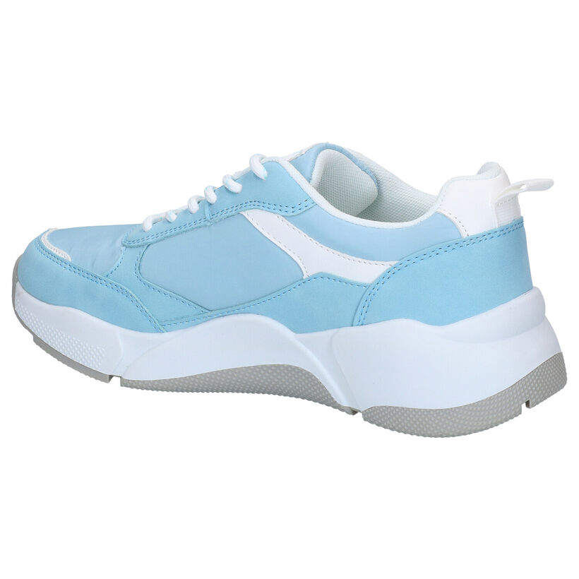 Dazzle Blauwe Sneakers in kunstleer (276490)