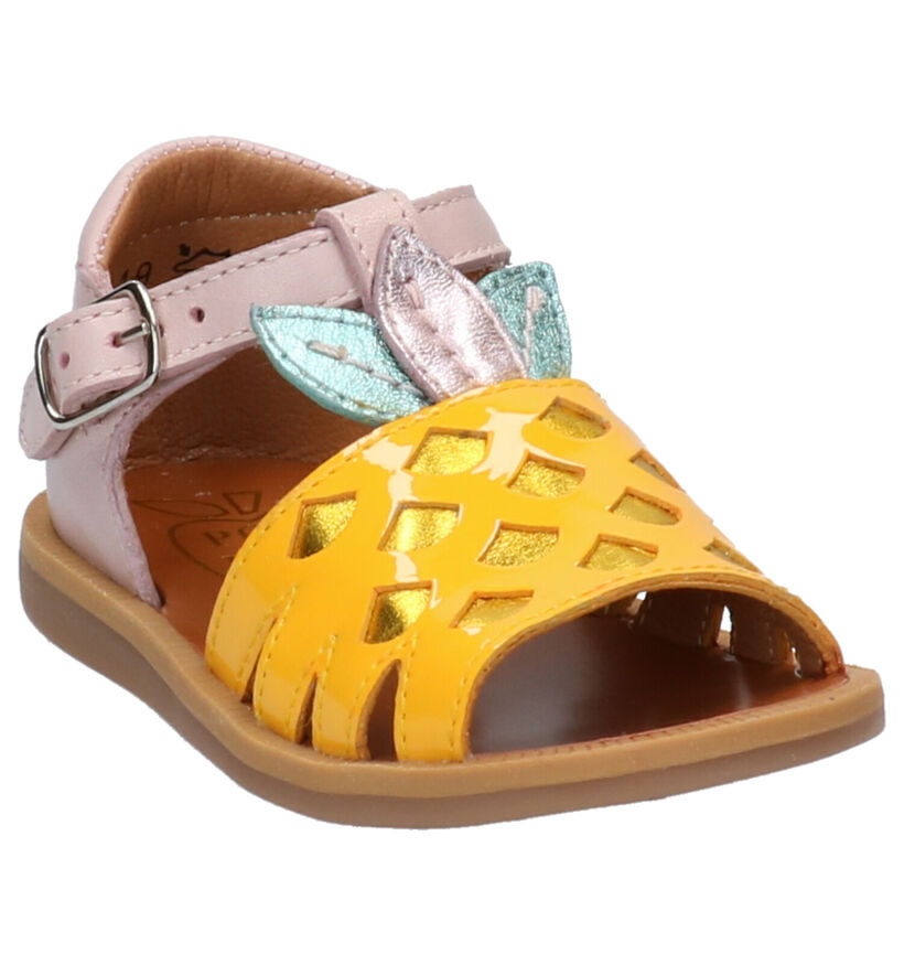 Pom d'Api Poppy Ananas Multikleur Sandalen in leer (268791)