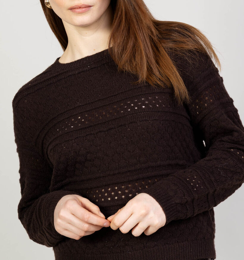 Vero Moda Leo Donkerbruine Trui voor dames (366121)