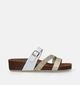 Signatur Nu-pieds avec talon compense en Or pour femmes (342753)