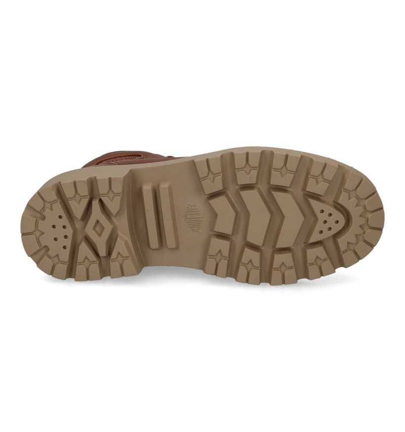 Palladium Pallabase Bottines en Cognac pour femmes (313441) - pour semelles orthopédiques