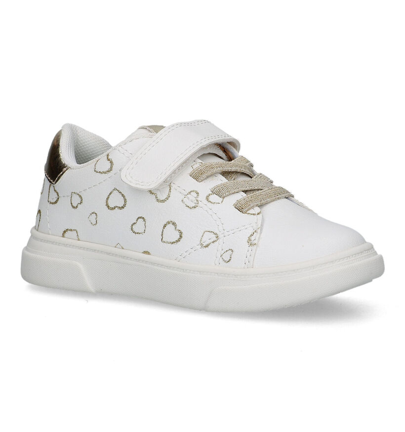 SJ Witte Sneakers voor meisjes (320748) - geschikt voor steunzolen