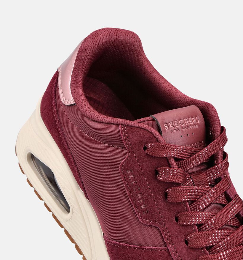 Skechers Uno Vintage Air Bordeaux Sneakers voor dames (375620)