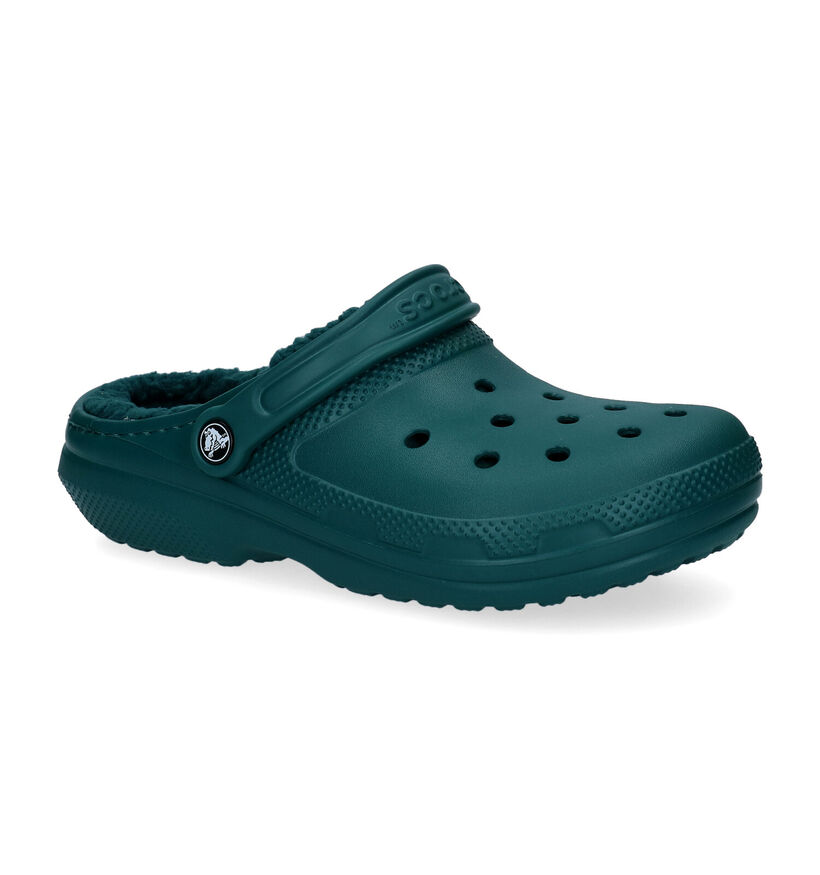 Crocs Classic Fuzz-lined Clog Nu-pieds en Noir pour femmes (298589)