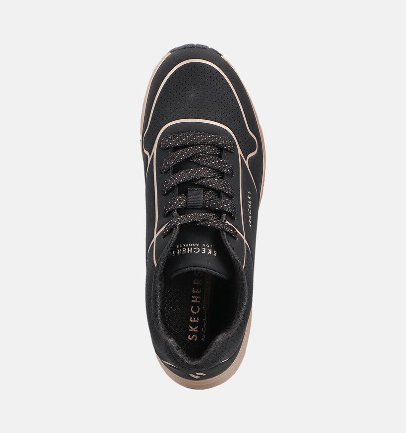 Skechers Uno Gen1 Zwarte Sneakers voor meisjes (360942) - geschikt voor steunzolen