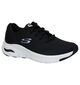 Skechers Arch Fit Big Appeal Zwarte Sneakers in stof (310636)