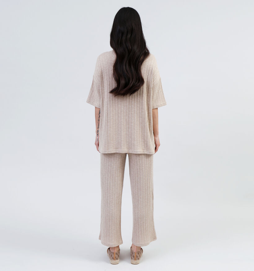 Pieces Lena Beige Cropped broek voor dames (342013)