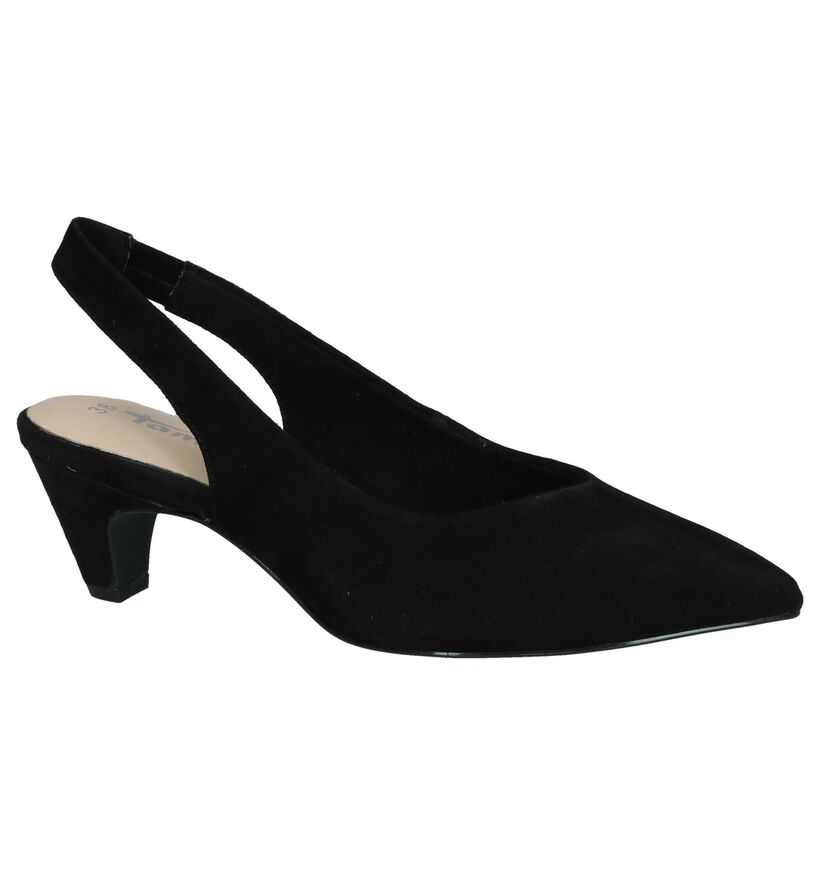 Zwarte Pumps Tamaris TOUCH it in daim (244267)