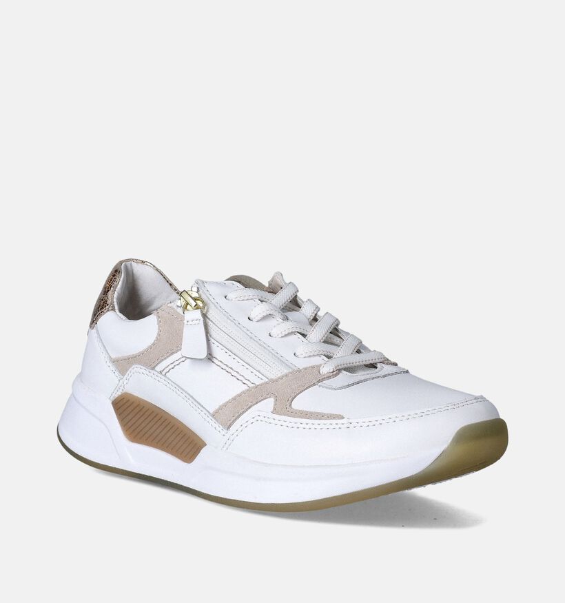 Gabor Rollingsoft Witte Veterschoenen voor dames (352069) - geschikt voor steunzolen