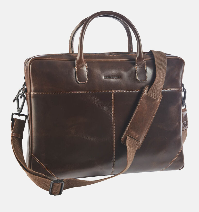 Maverick Bruine Laptoptas voor heren (384111)