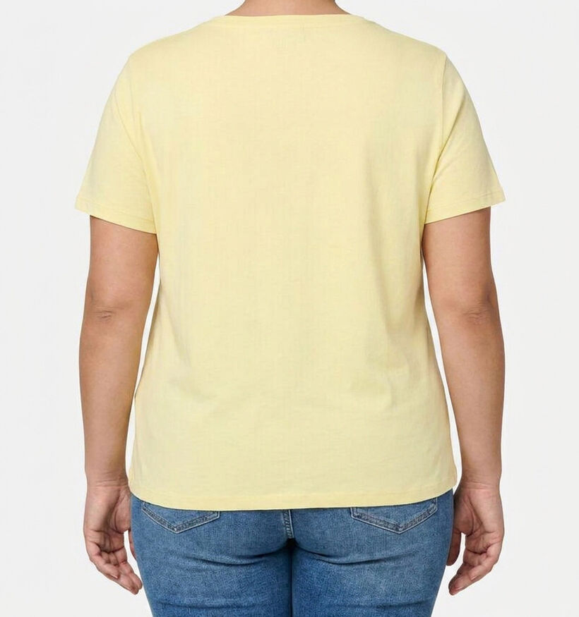 ONLY Carmakoma Zenia Gele T-shirt voor dames (374877)