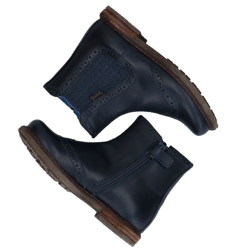STONES and BONES Evan Blauwe Boots voor jongens (283090) - geschikt voor steunzolen