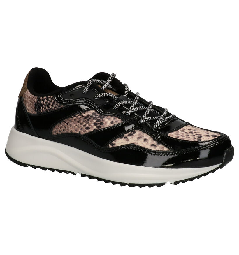 Woden Sophie Snake Baskets en Noir en cuir (254197)