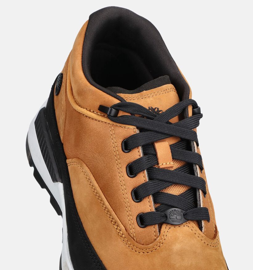 Timberland Euro Grid Baskets Mid en Cognac/Noir pour hommes (378144) - pour semelles orthop&eacute;diques
