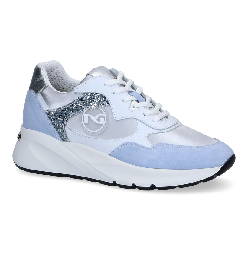 NeroGiardini Baskets casual en Bleu clair pour femmes (307957) - pour semelles orthopédiques