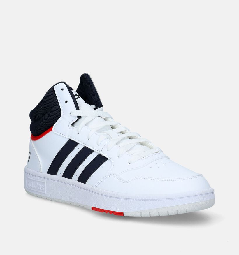 adidas Hoops 3.0 Mid Baskets en Blanc pour hommes (334732)