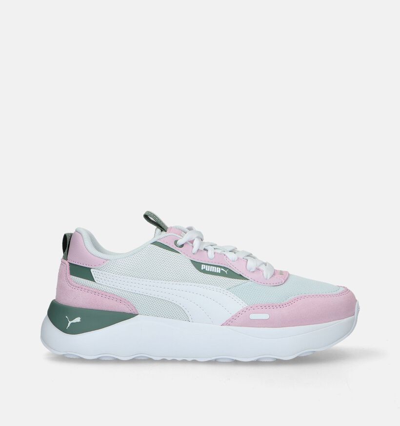 Puma Runtamed Platform Witte Sneakers voor meisjes (334460) - geschikt voor steunzolen