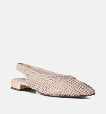 Valentina Chaussures plates Noir/Beige/Rouge