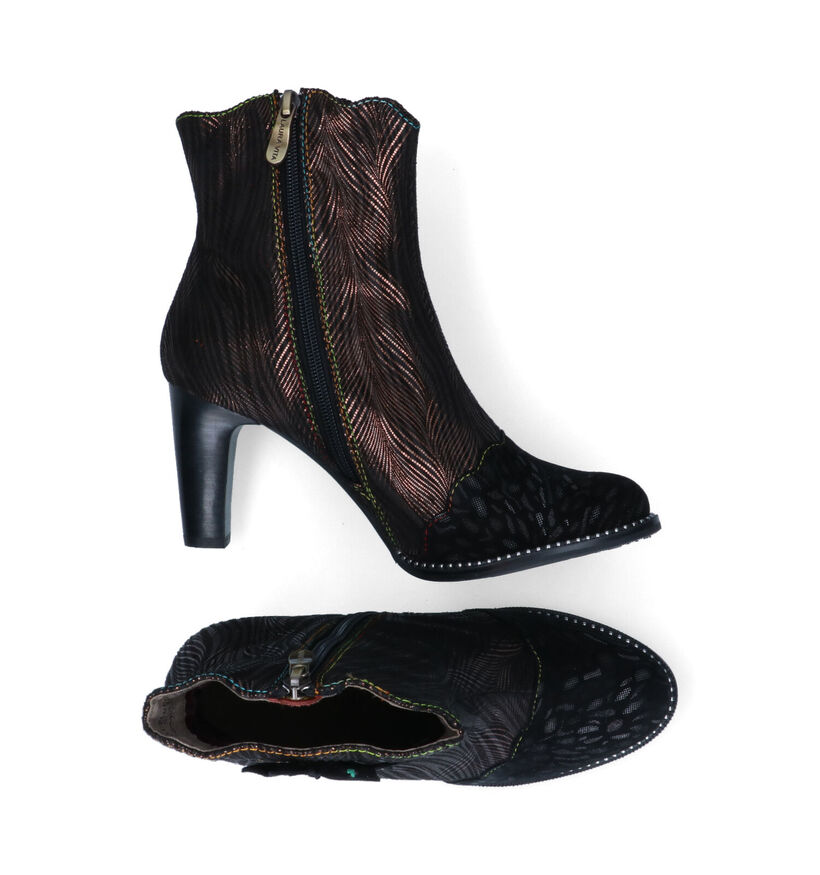 Laura Vita Alcbaneo Bottillons en Noir en nubuck (316690)