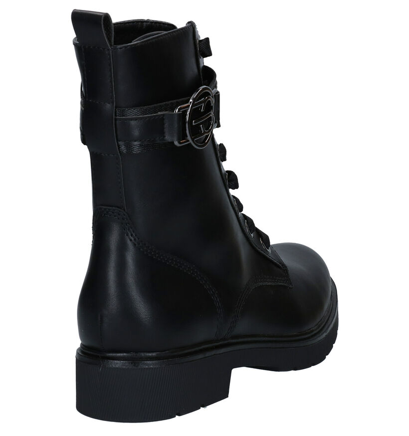 Esprit Boots à lacets en Noir en cuir (279625)