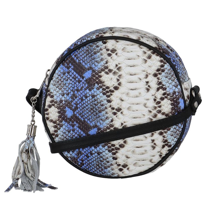 Blauwe Crossbody Tas Dolce C. Circle Bag Leder voor dames (255565)