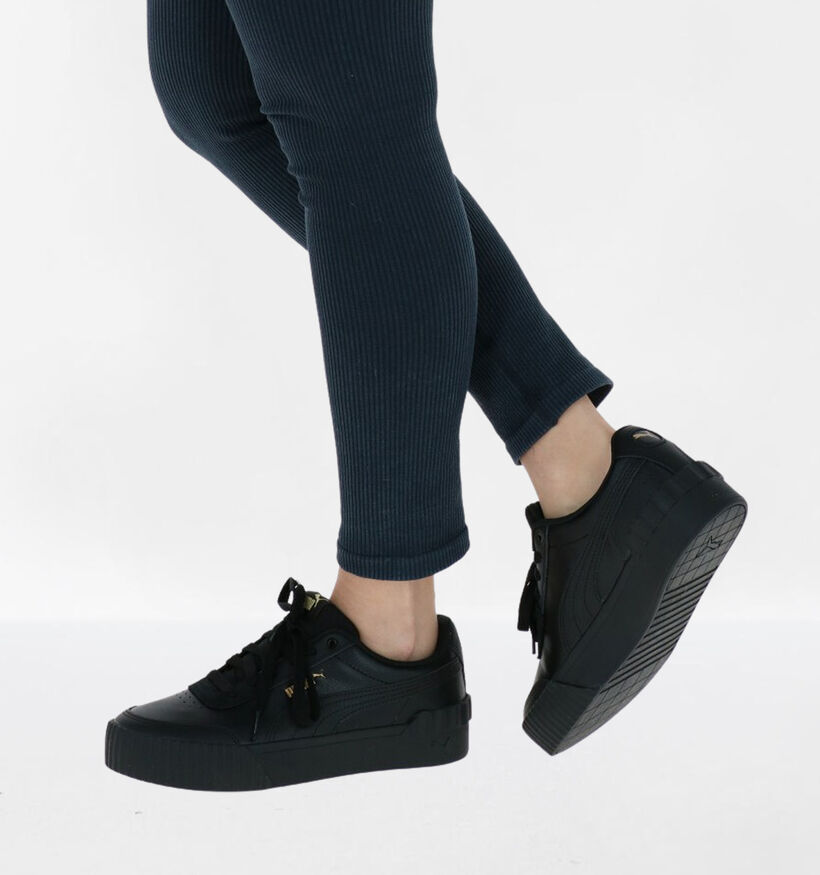 Puma Carina Baskets en Noir en cuir (276778)