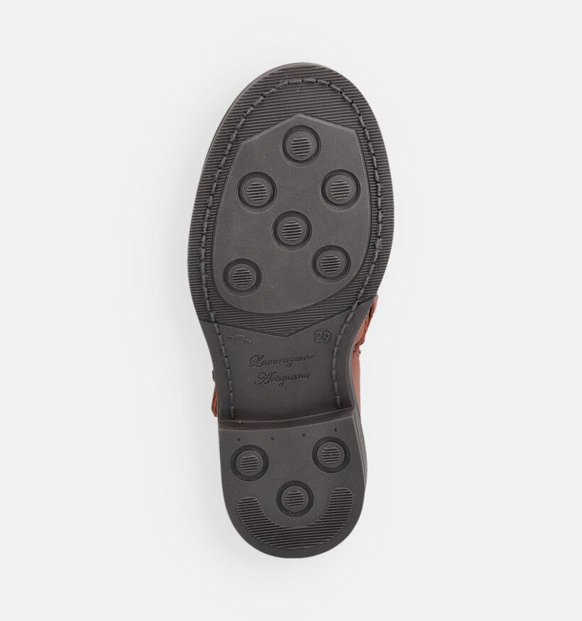 FR by Romagnoli Cognac Boots met Rits voor meisjes (379102) - geschikt voor steunzolen