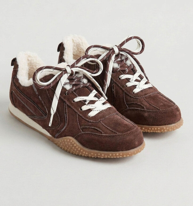 Laurent David Baskets en Brun fonc&eacute; pour femmes (380979) - pour semelles orthop&eacute;diques