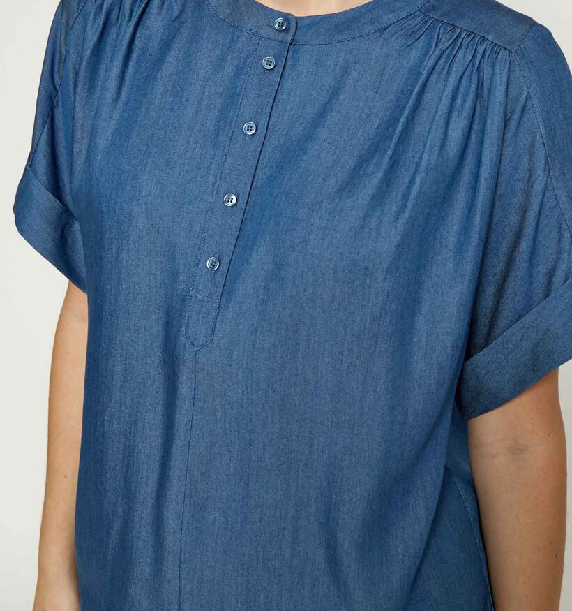 Minus Mirja Donkerblauwe Blouse voor dames (371805)