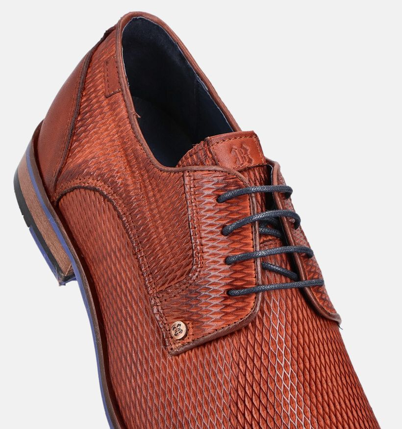 Berkelmans Oulton Bruine Geklede Veterschoenen voor heren (373322) - geschikt voor steunzolen