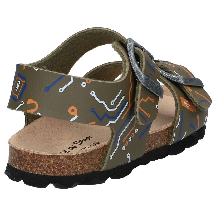 Made in Spain Kaki Sandalen in kunstleer (287604)