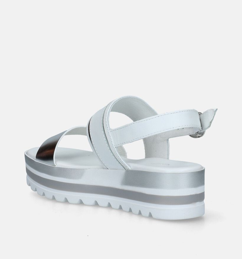 NeroGiardini Witte Sandalen Met Plateauzool voor dames (339556)