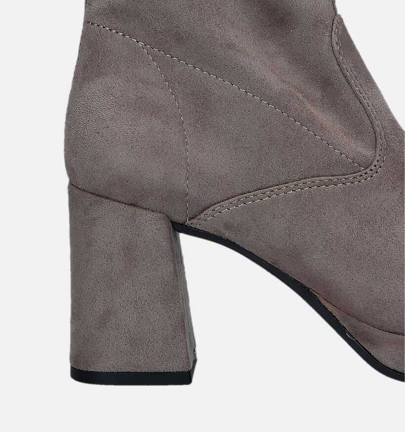 Tamaris Bottines à talons en Taupe pour femmes (330521)