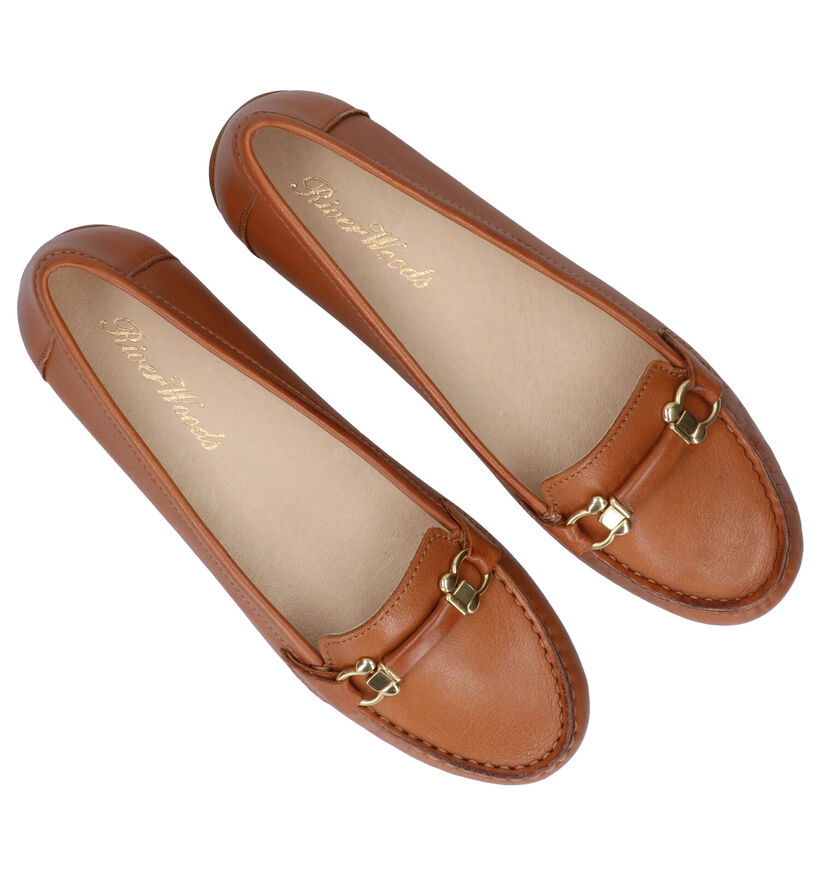 River Woods Loafers en Cognac en cuir (289205)