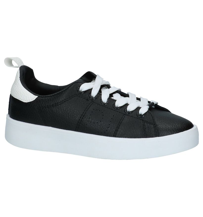 Zwarte Sneakers Pepe Jeans Brixton Low in leer (225527)