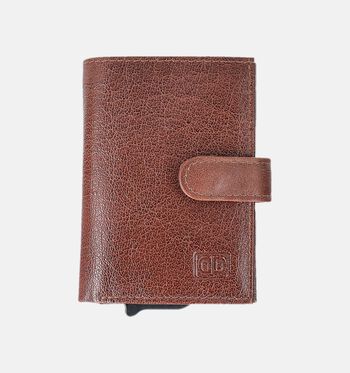 Double-D Portemonnees Goud/Bruin/Zilver