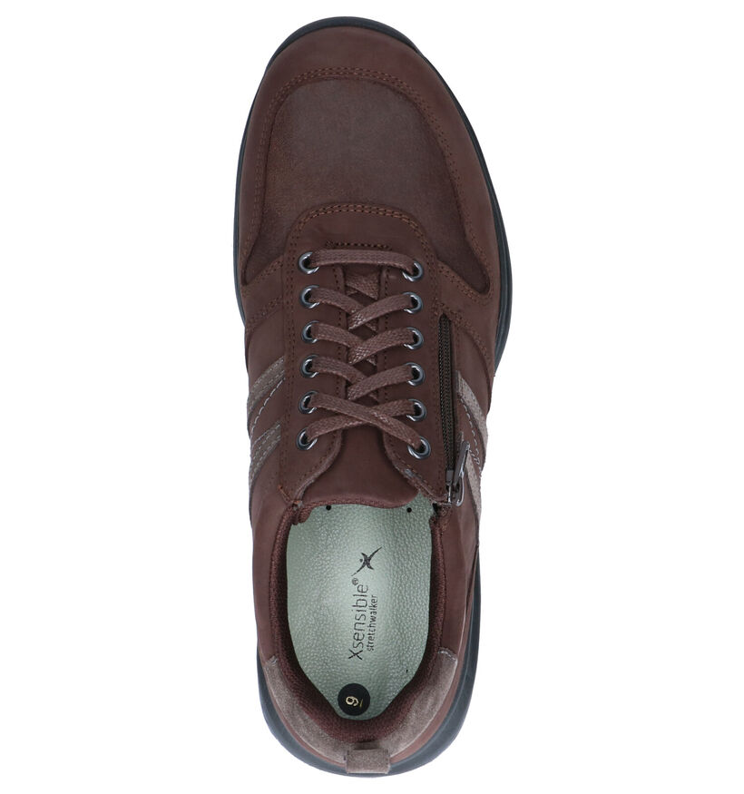 Xsensible Stretchwalker Chaussures basses en Marron en nubuck (259682)