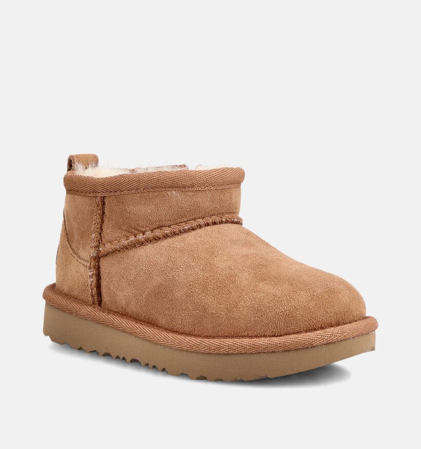 UGG Classic Ultra Mini Bottes d'hiver en Cognac pour filles (377996)