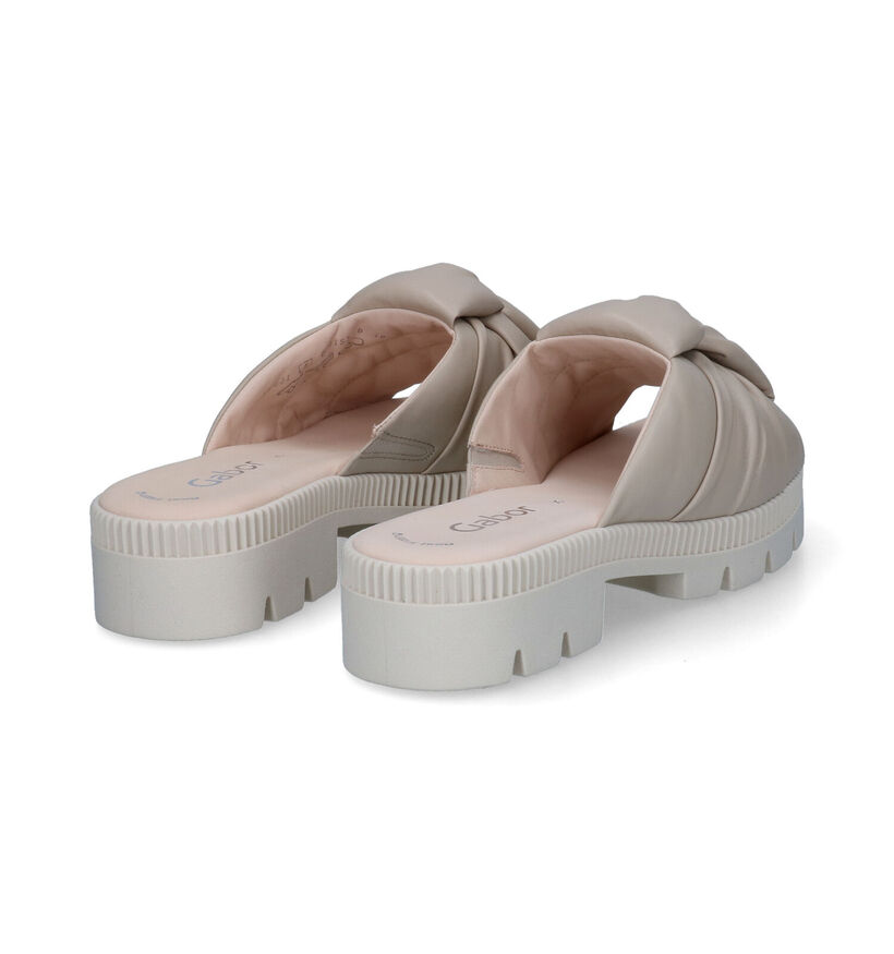 Gabor Best Fitting Mules en Beige en simili cuir (306748)