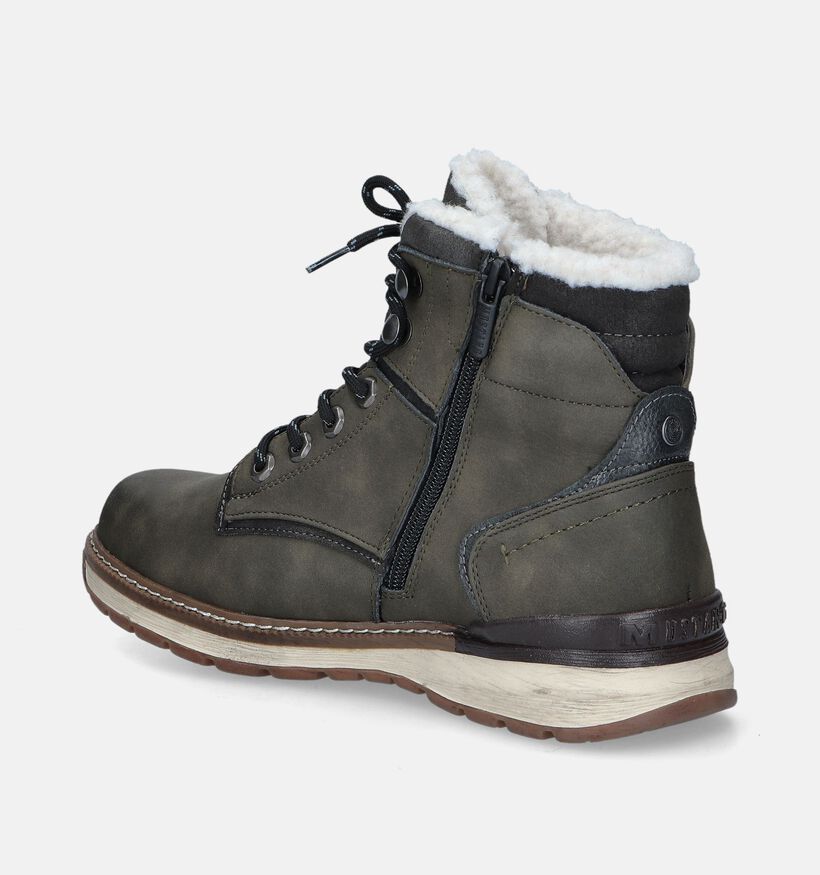 Mustang Boots à lacets en Vert kaki pour hommes (345479)
