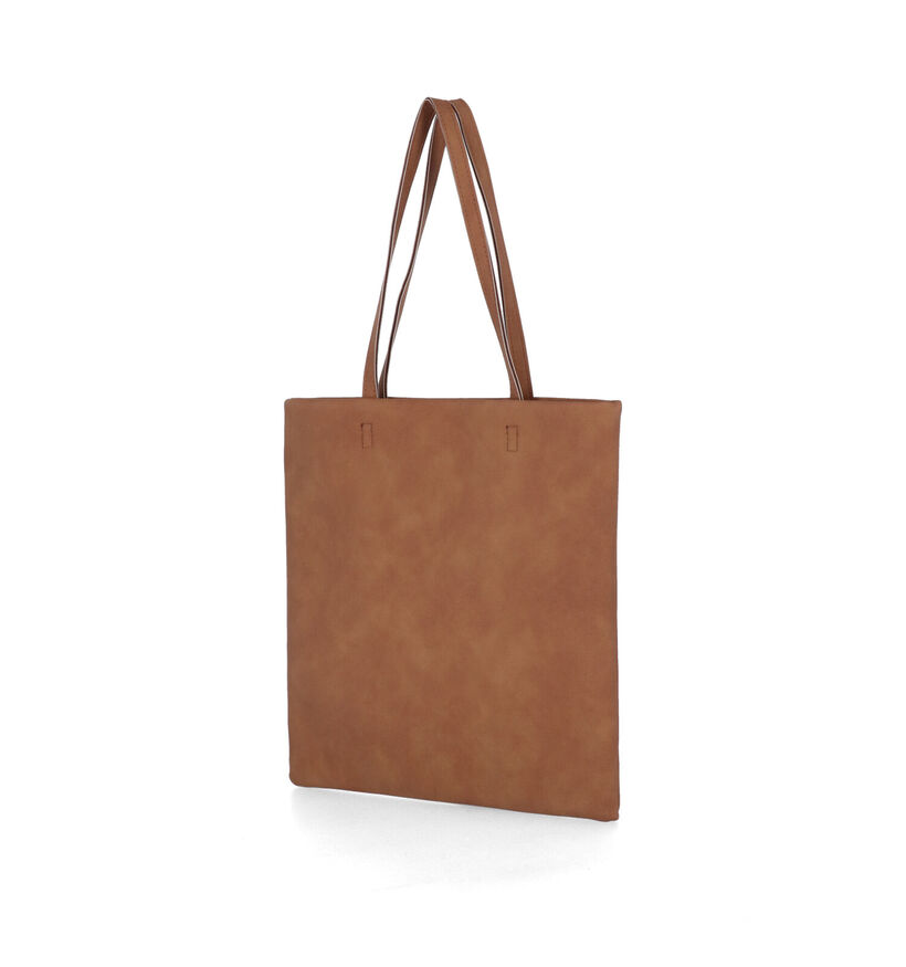 Woomen Lilas Cognac Shoppers in kunstleer (314874)