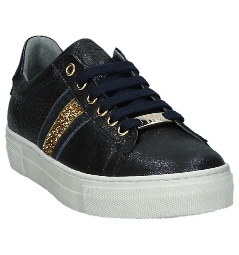 Donker Blauwe Sneakers Hampton Bays Hop in leer (227204)