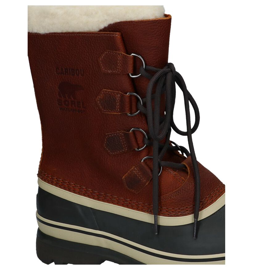 Sorel Caribou Bottes de Neige en Marron en cuir (252850)