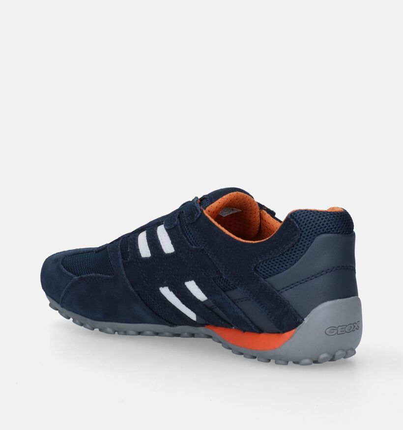 Geox Snake Blauwe Instappers voor heren (278963) - geschikt voor steunzolen