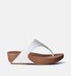 FitFlop Leather Toepost Witte Teenslippers voor dames (353640)