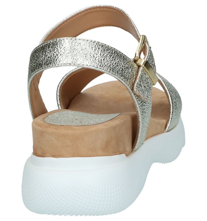 Unisa Sandales à talons en Or en cuir (249253)