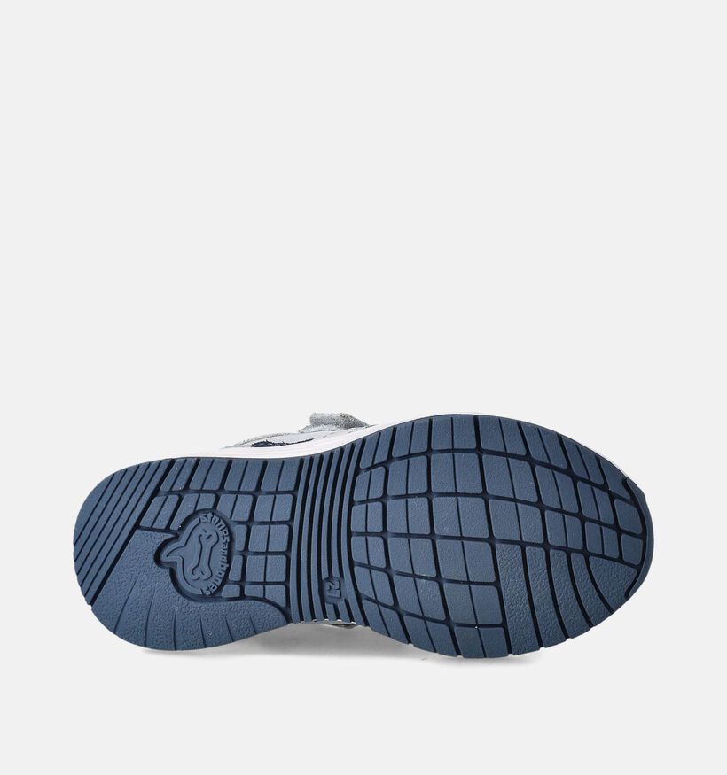 STONES and BONES Skier Chaussures à scratch en Bleu pour garçons (352654) - pour semelles orthopédiques