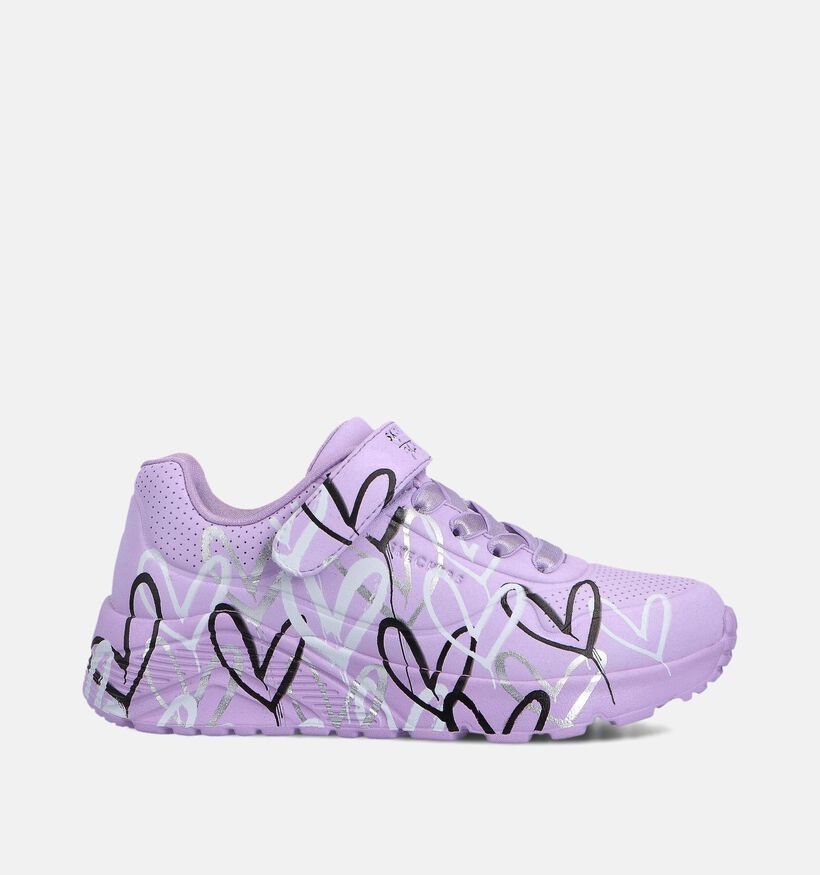 Skechers UNO LITE LOVE LEVITATE Lila Sneakers voor meisjes (360954) - geschikt voor steunzolen