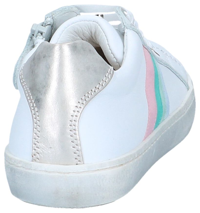 STONES and BONES Chaussures basses en Blanc en cuir (239883)